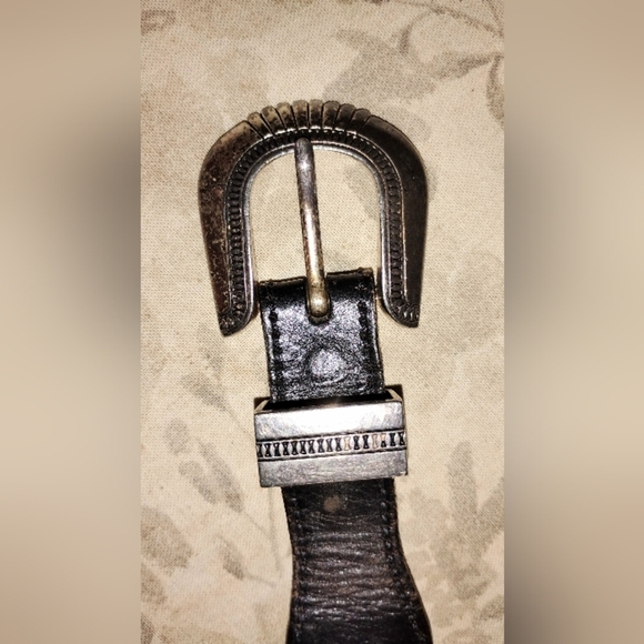 VINTAGE BEADED LEATHER WESTERN BELT main image 8